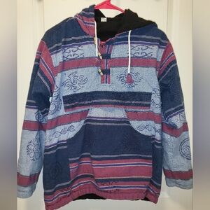Nepali Hoodie Size M - Om, Sun & more Symbols